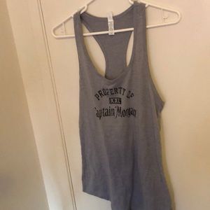 Captain Morgan racer back tank. Never worn